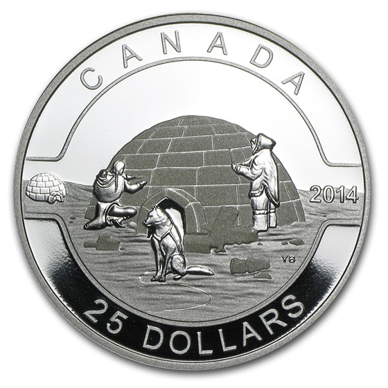 2014 Canada 1 oz Silver $25 The Igloo 2014 Canada 1 oz Silver $25 The Igloo